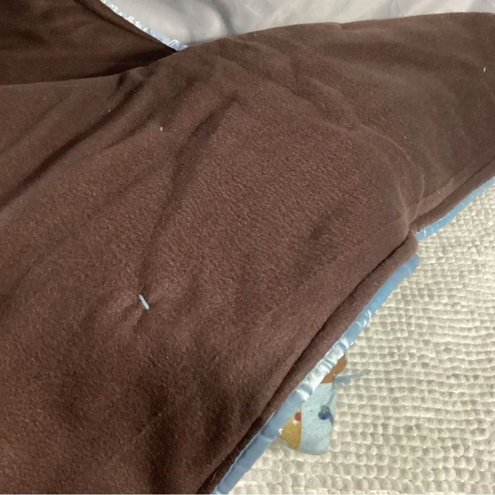 Handmade Baby Boy Toddler Large Crib Bed Blanket Heavier Puppy Dog Bones